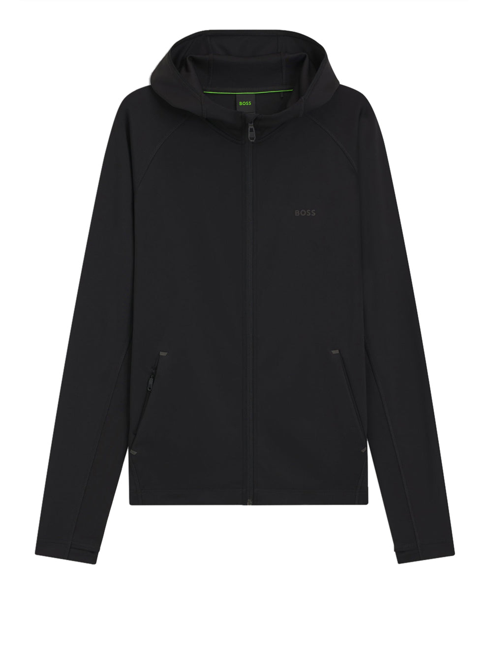 Felpa Zip Hugo Boss Sicon Active da Uomo - Nero