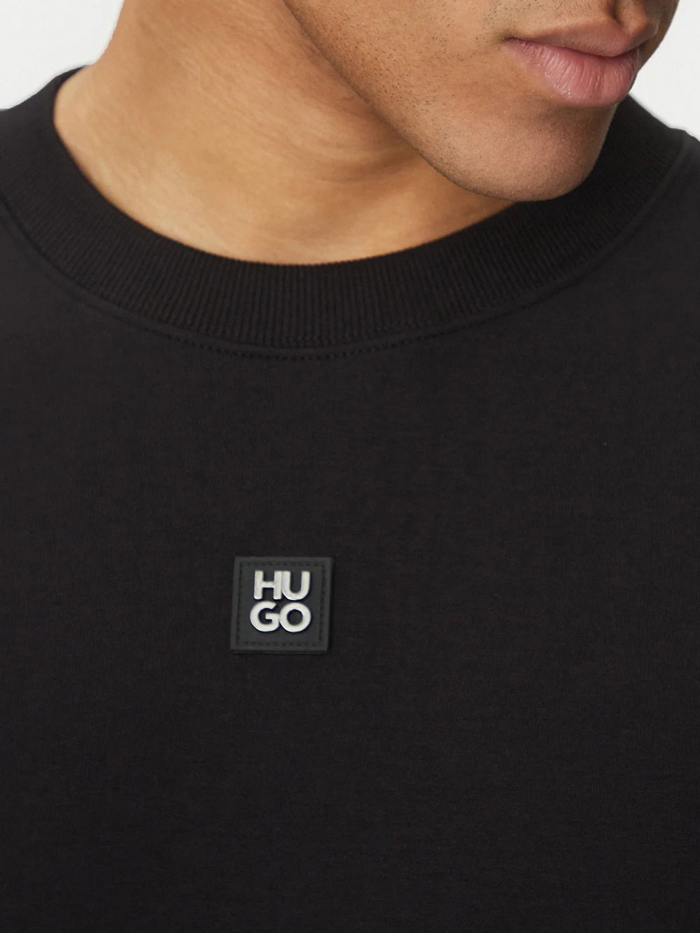 Felpa Hugo Boss Dettil da Uomo - Nero