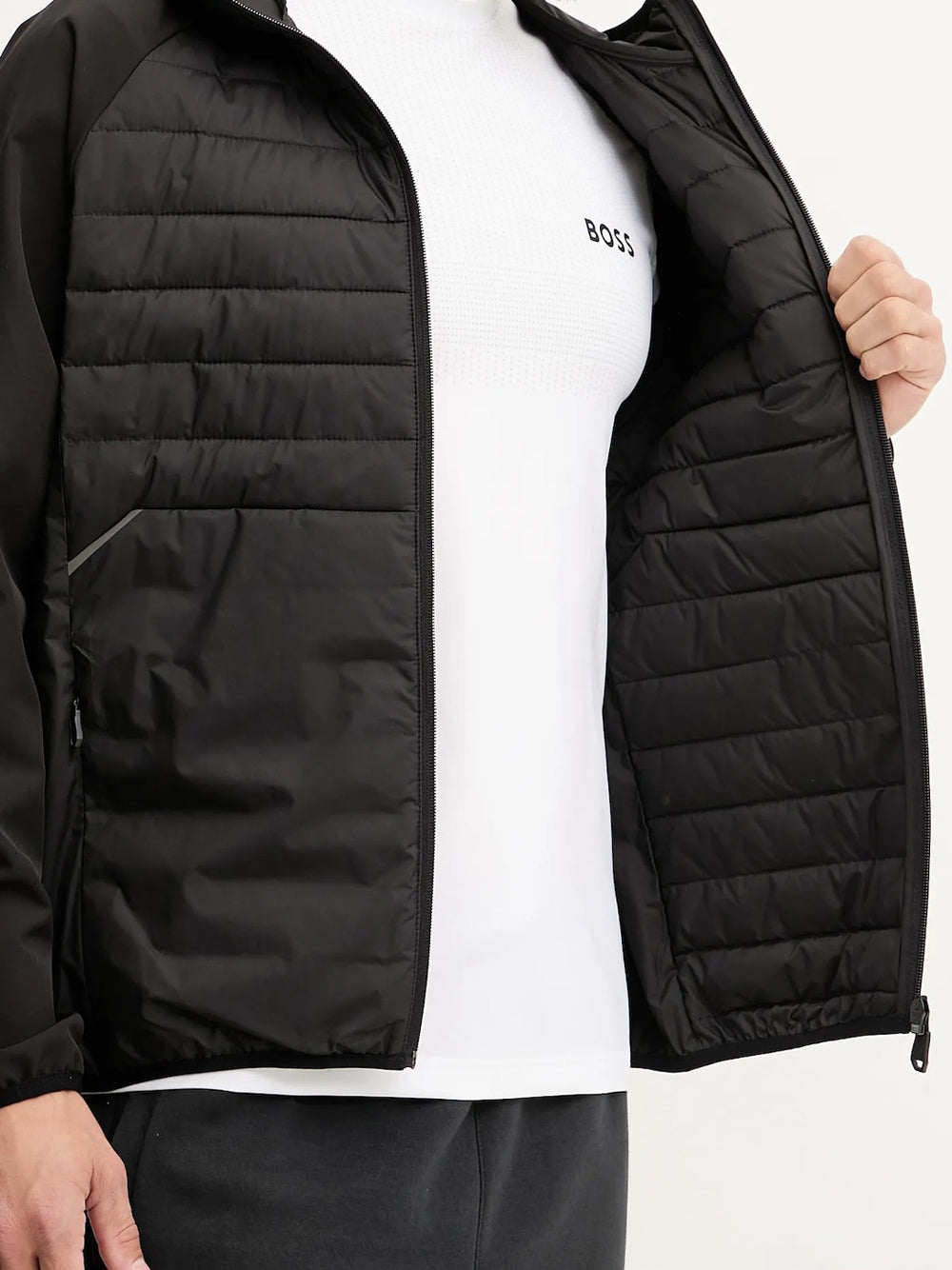 Giubbino Hugo Boss Urbanex Hybrid da Uomo - Nero