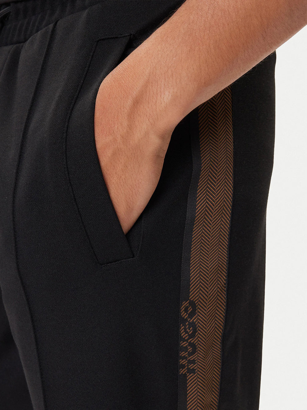 Pantalone Tuta Hugo Boss Derwent da Uomo - Nero
