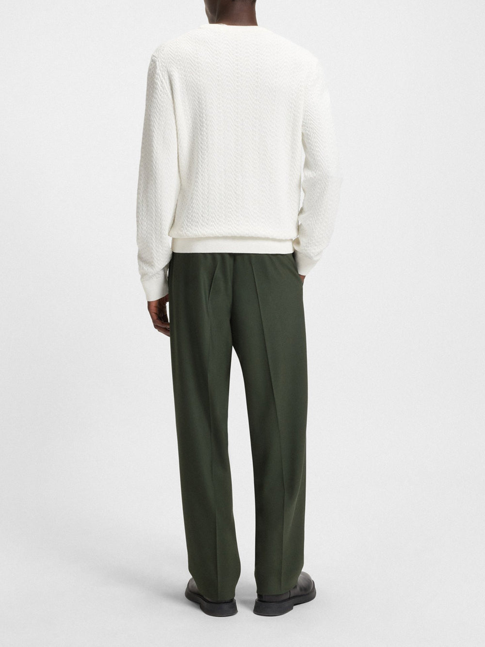 Maglione Hugo Boss Simo da Uomo - Bianco