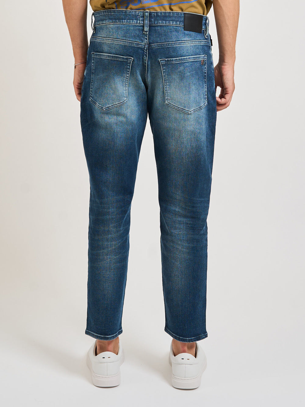 Jeans Tapered Hugo Boss Onyx Bo da Uomo - Denim