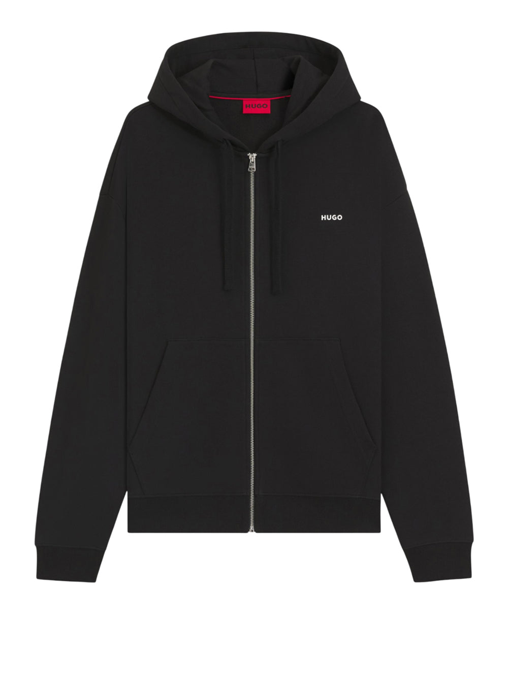 Felpa Zip Hugo Boss Dapozip da Uomo - Nero