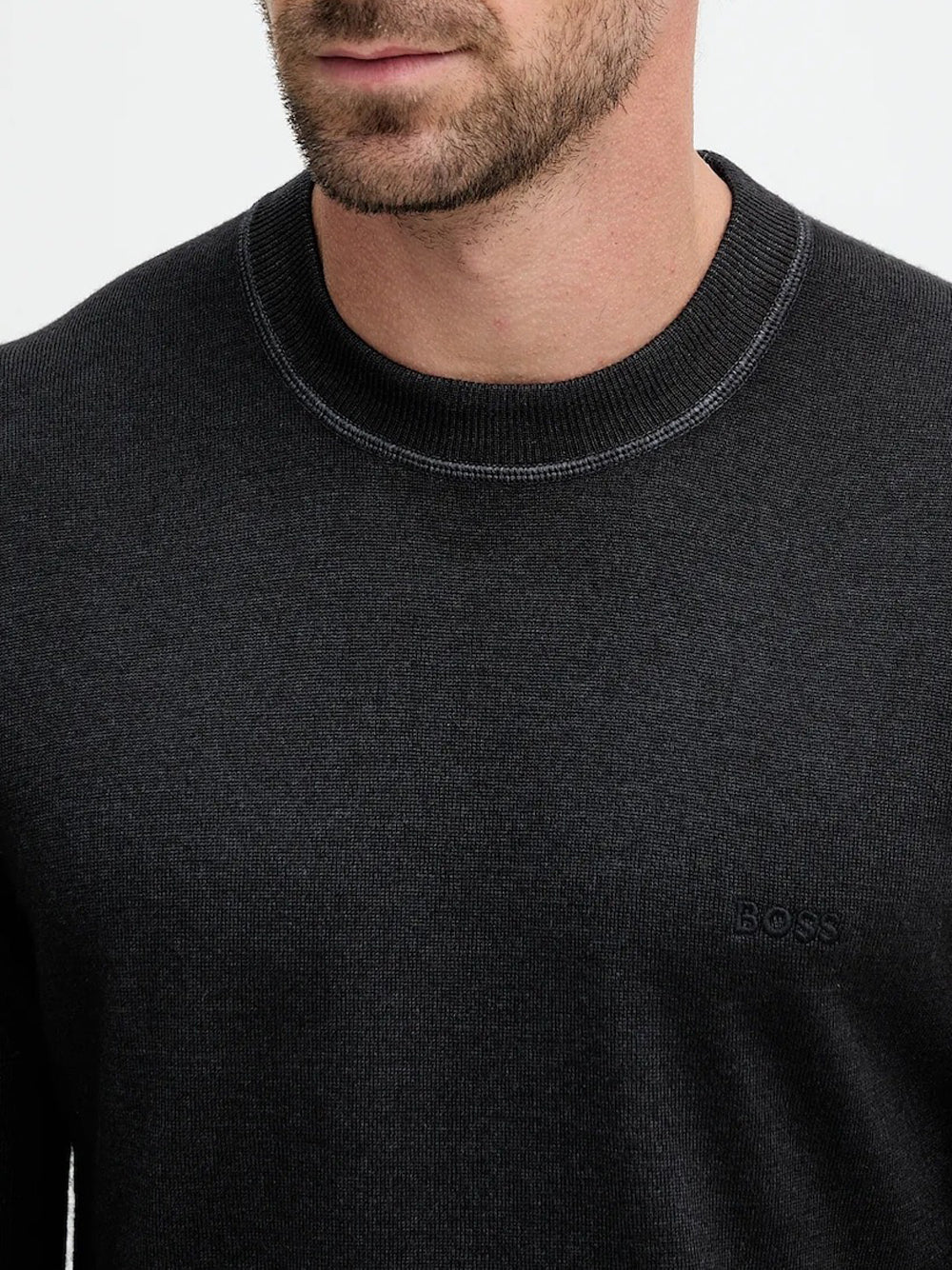 Pullover Hugo Boss Astefo da Uomo - Nero
