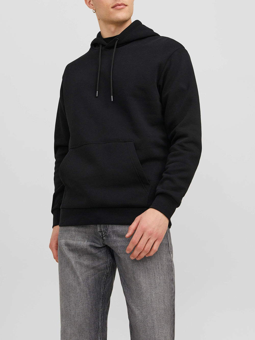 Felpa Cappuccio Jack e Jones da Uomo - Nero