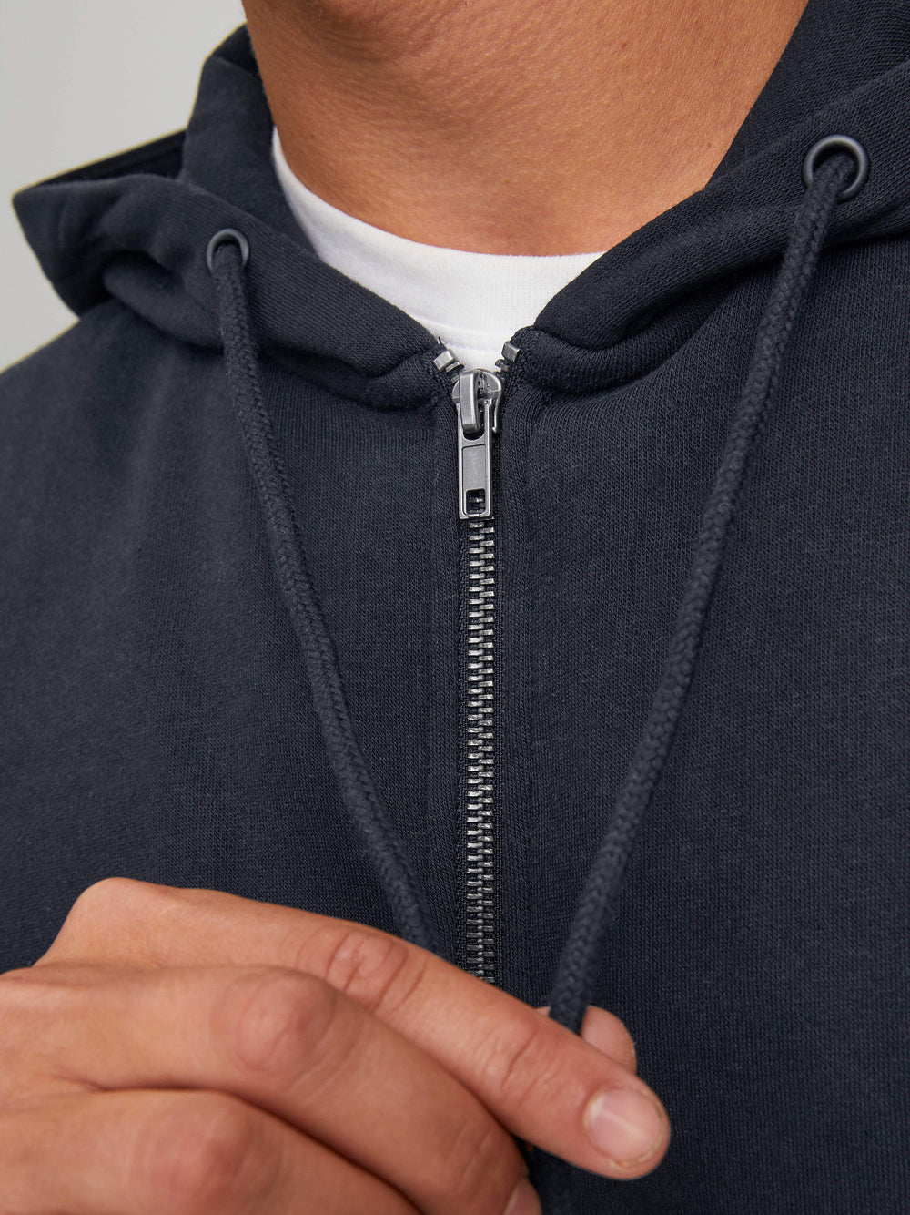 Felpa Zip Jack e Jones da Uomo - Nero