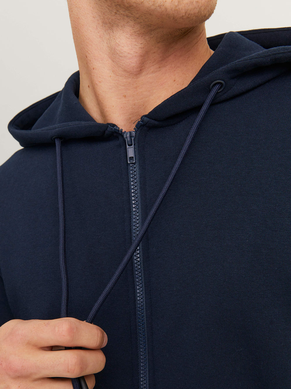 Felpa Zip Jack e Jones da Uomo - Blu