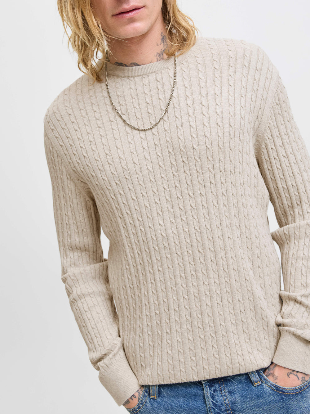 Pullover Jack e Jones da Uomo - Avorio