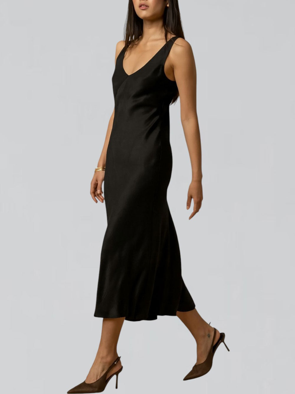 Vestito Longuette Kocca Madra da Donna - Nero