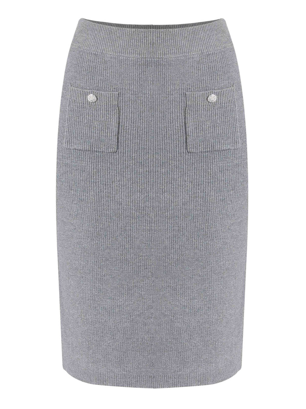 Gonna Longuette Kocca Bactra da Donna - Grigio