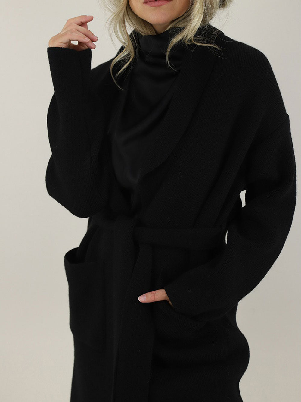 Cardigan Kocca Bosone da Donna - Nero