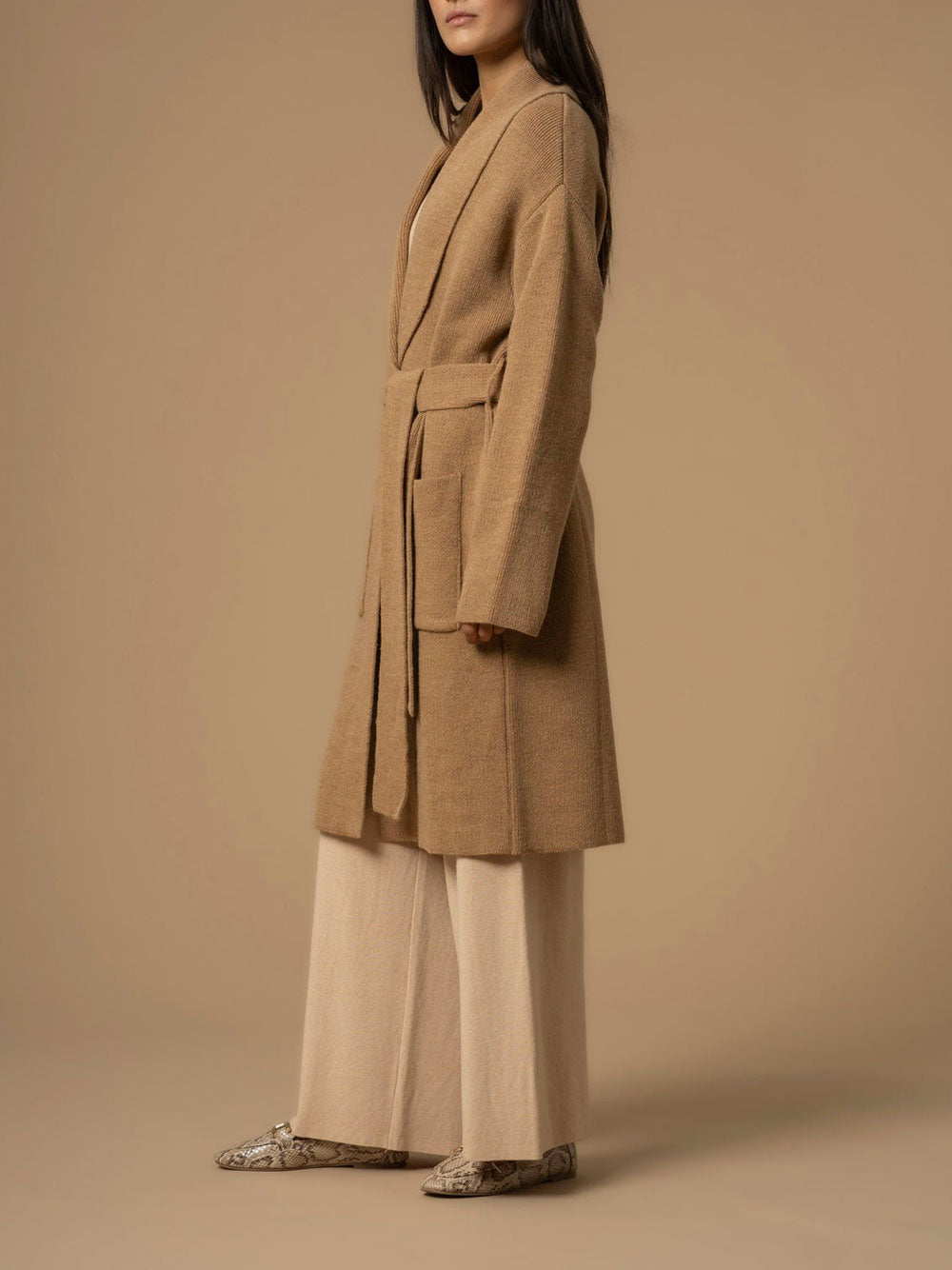 Cardigan Kocca Bosone da Donna - Beige