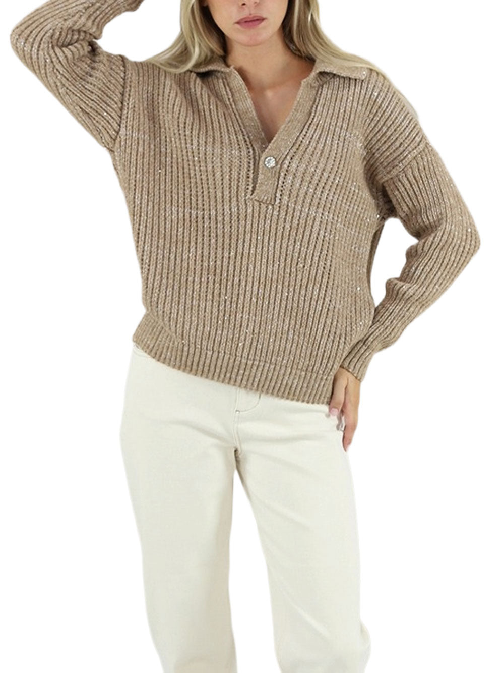 Maglia Kocca Almerigo da Donna - Beige