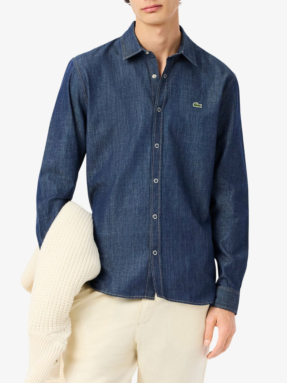 Camicia Casual Lacoste da Uomo - Denim