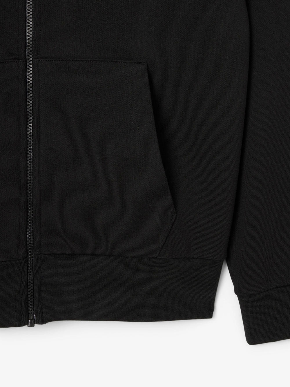 Felpa Zip Lacoste da Uomo - Nero