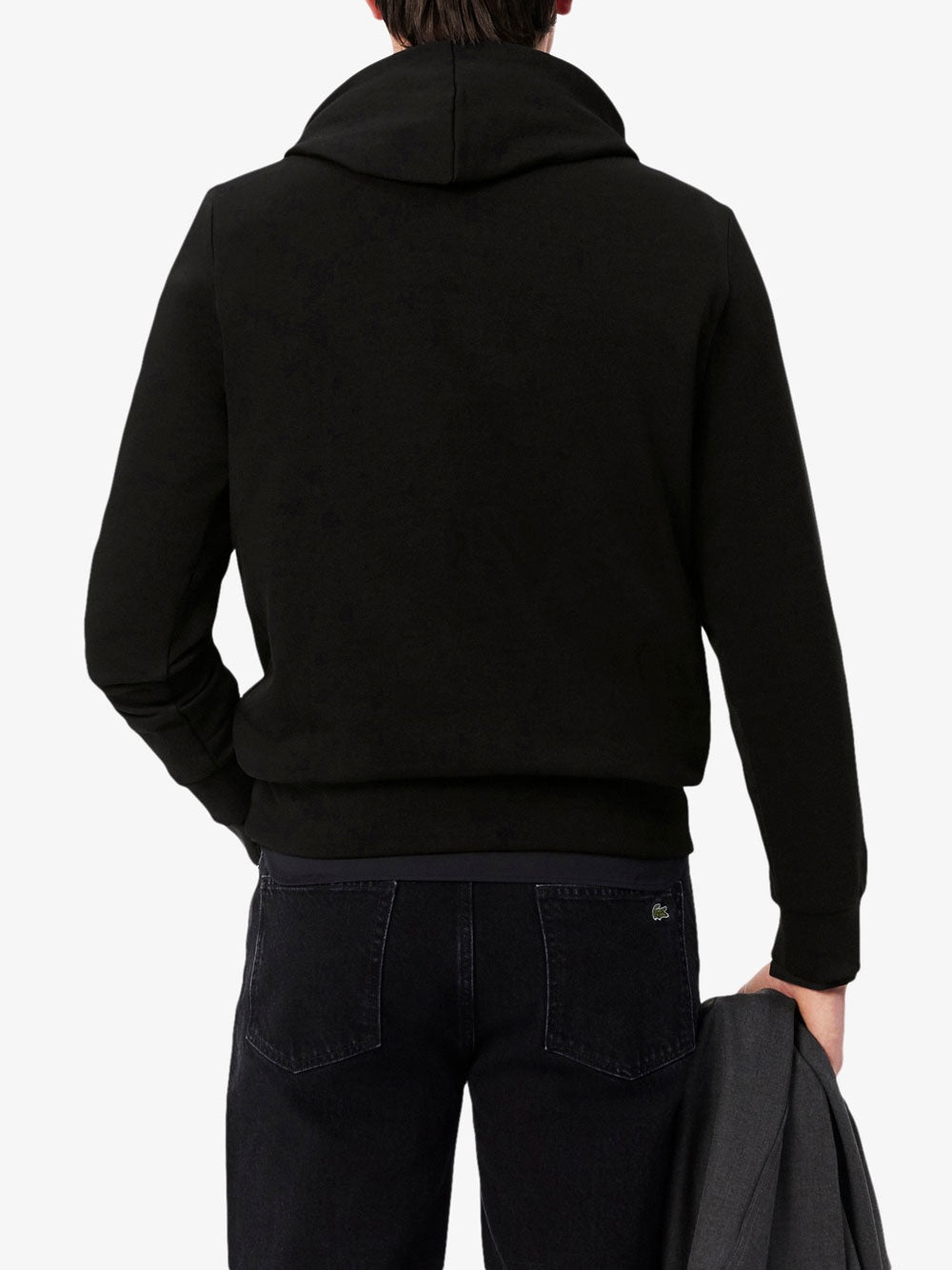 Felpa Cappuccio Lacoste da Uomo - Nero