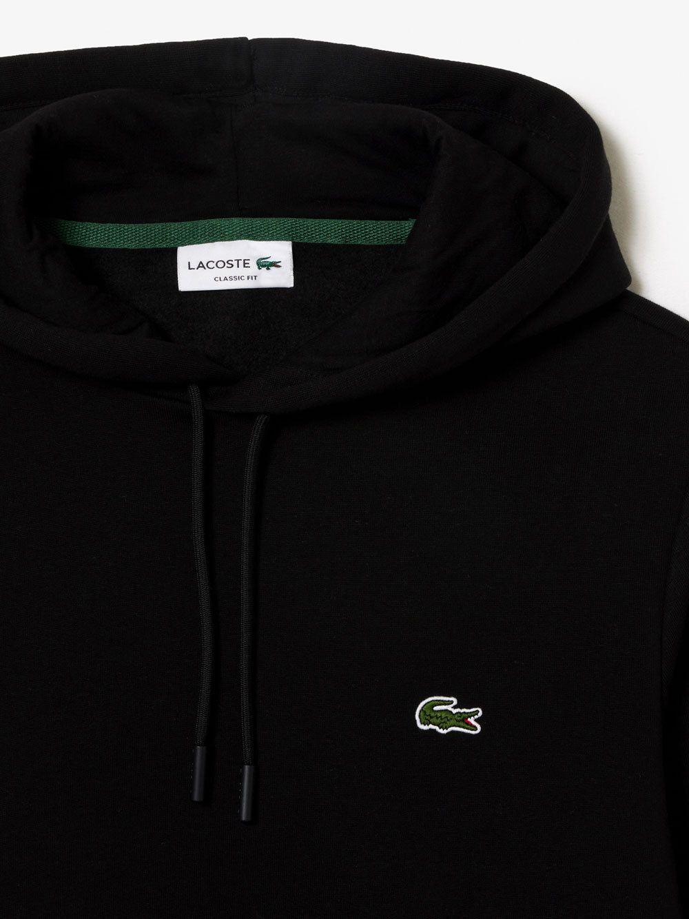 Felpa Cappuccio Lacoste da Uomo - Nero