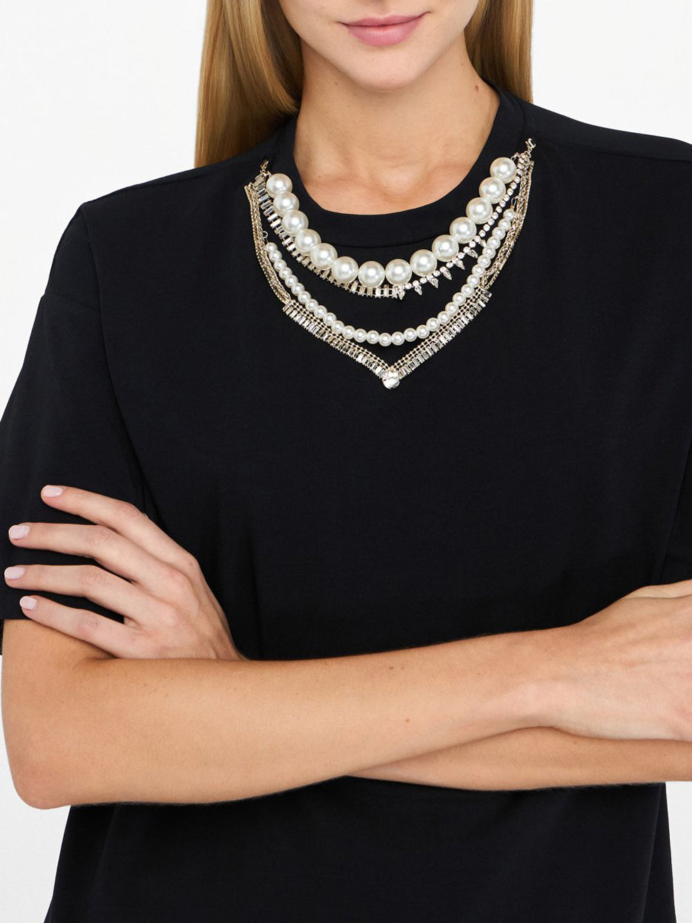 T-shirt Liu Jo da Donna - Nero