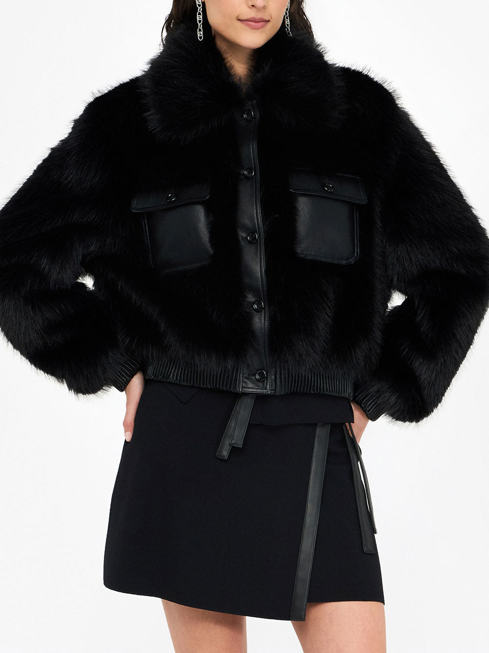 Pelliccia Liu Jo Ecologica da Donna - Nero