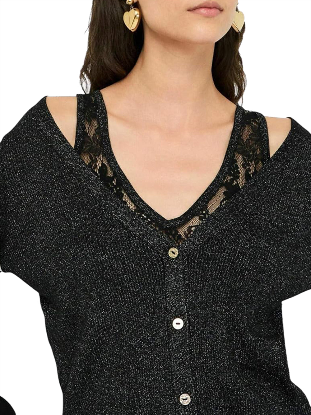 Liu Jo Liu Jo Maglia Donna Mod. TF5027 MS49I A4348 Nero