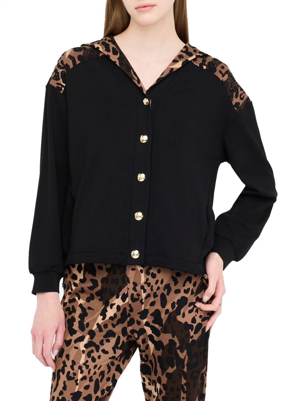 Liu Jo Liu Jo Felpa Donna Mod. TF5125 JS182 M9705 Nero