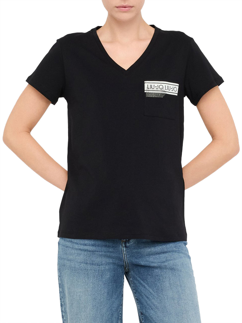 Liu Jo Liu Jo T-shirt Donna Mod. TF5167 JS923 M9889 Nero