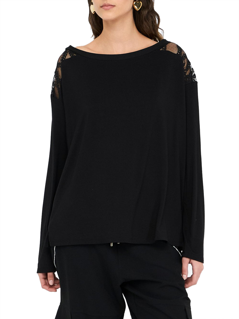 Liu Jo Liu Jo T-shirt Donna Mod. TF5186 JS360 A3370 Nero