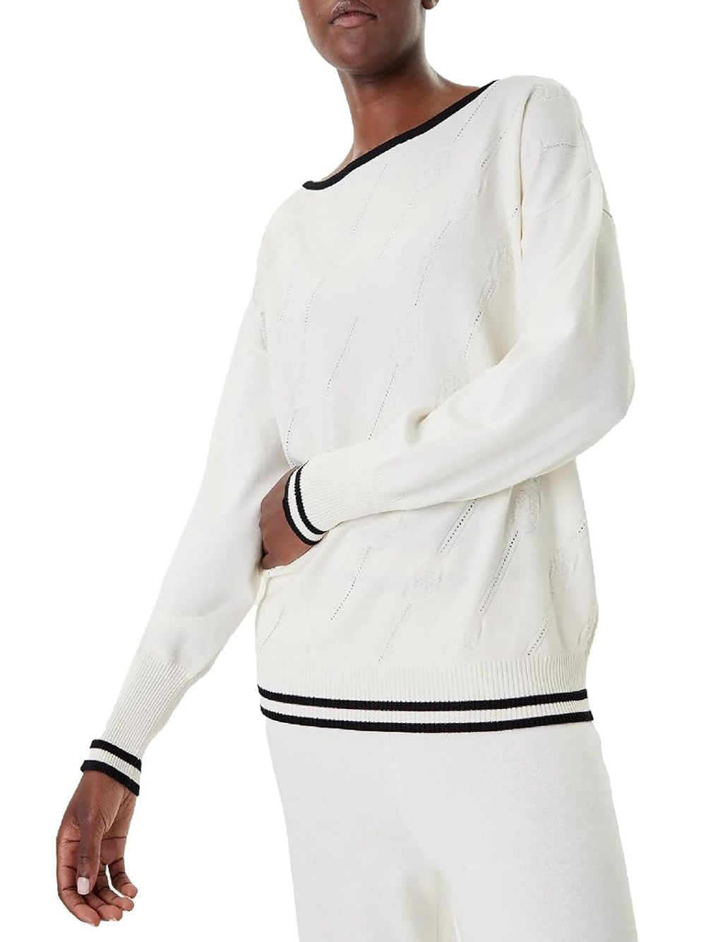 Liu Jo Liu Jo Maglia Donna Mod. TF5206 MS63L 03N76 LATTE Bianco