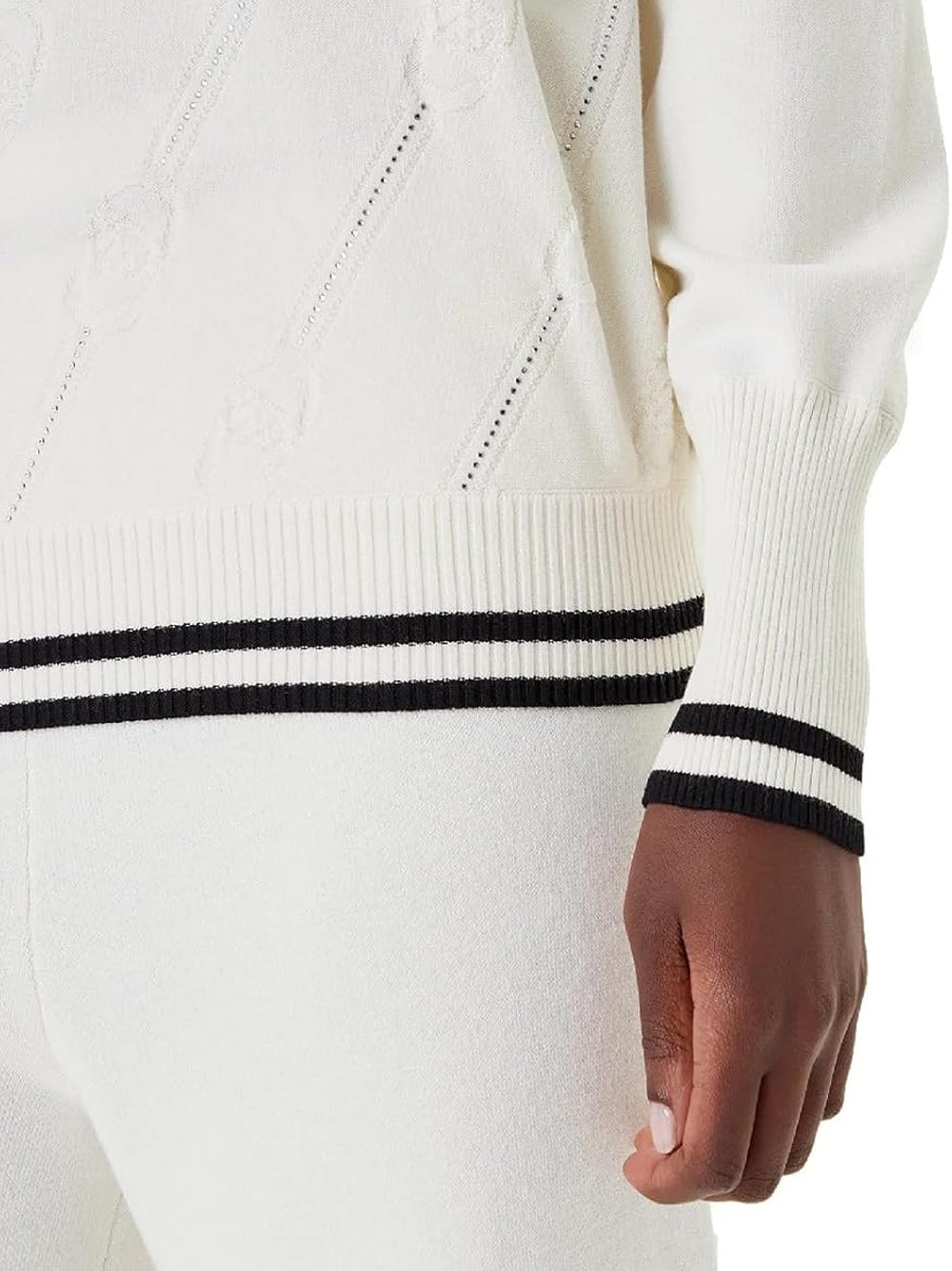 Liu Jo Liu Jo Maglia Donna Mod. TF5206 MS63L 03N76 LATTE Bianco