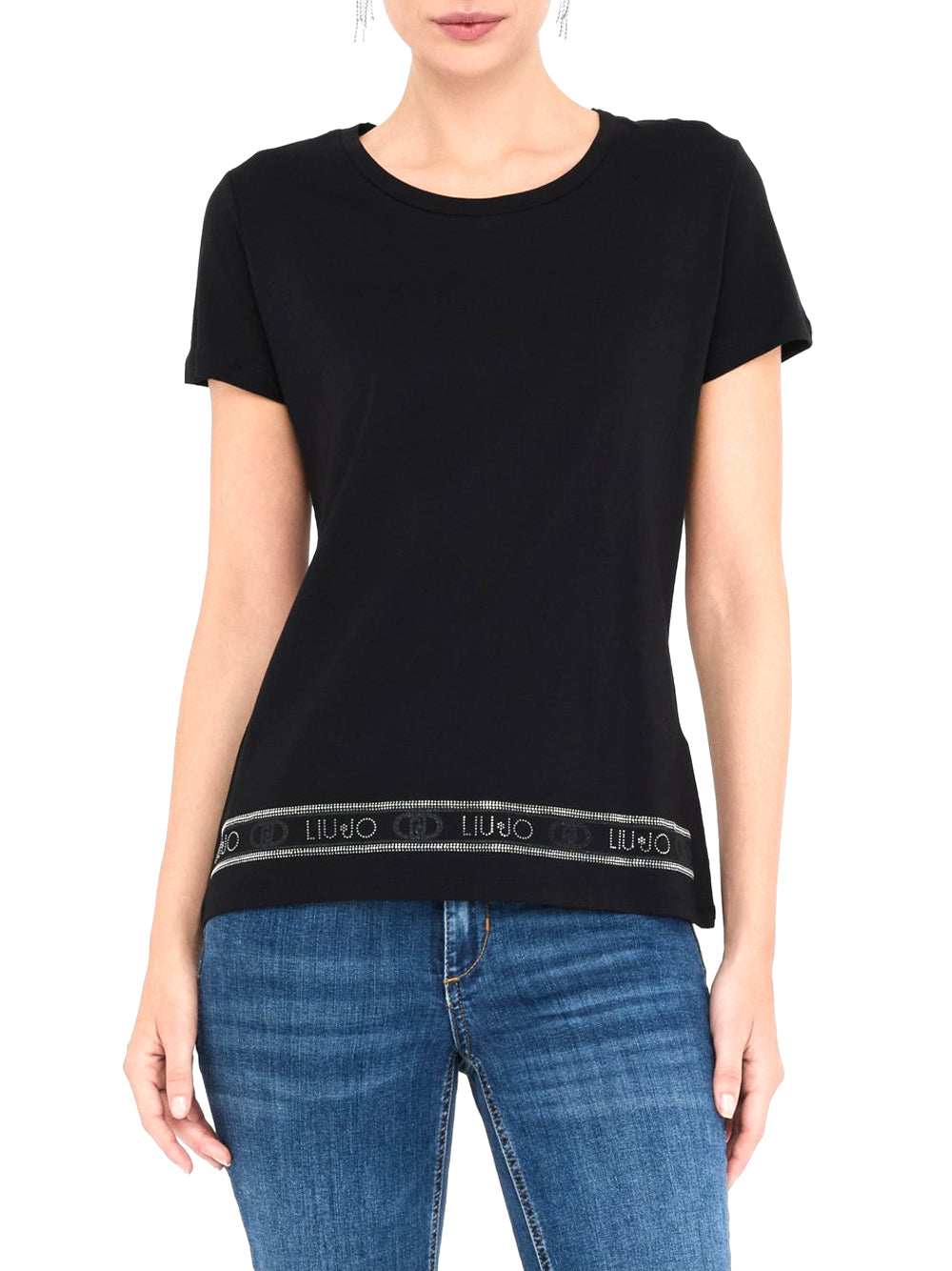 Liu Jo Liu Jo T-shirt Donna Mod. TF5287 JS923 M9845 Nero
