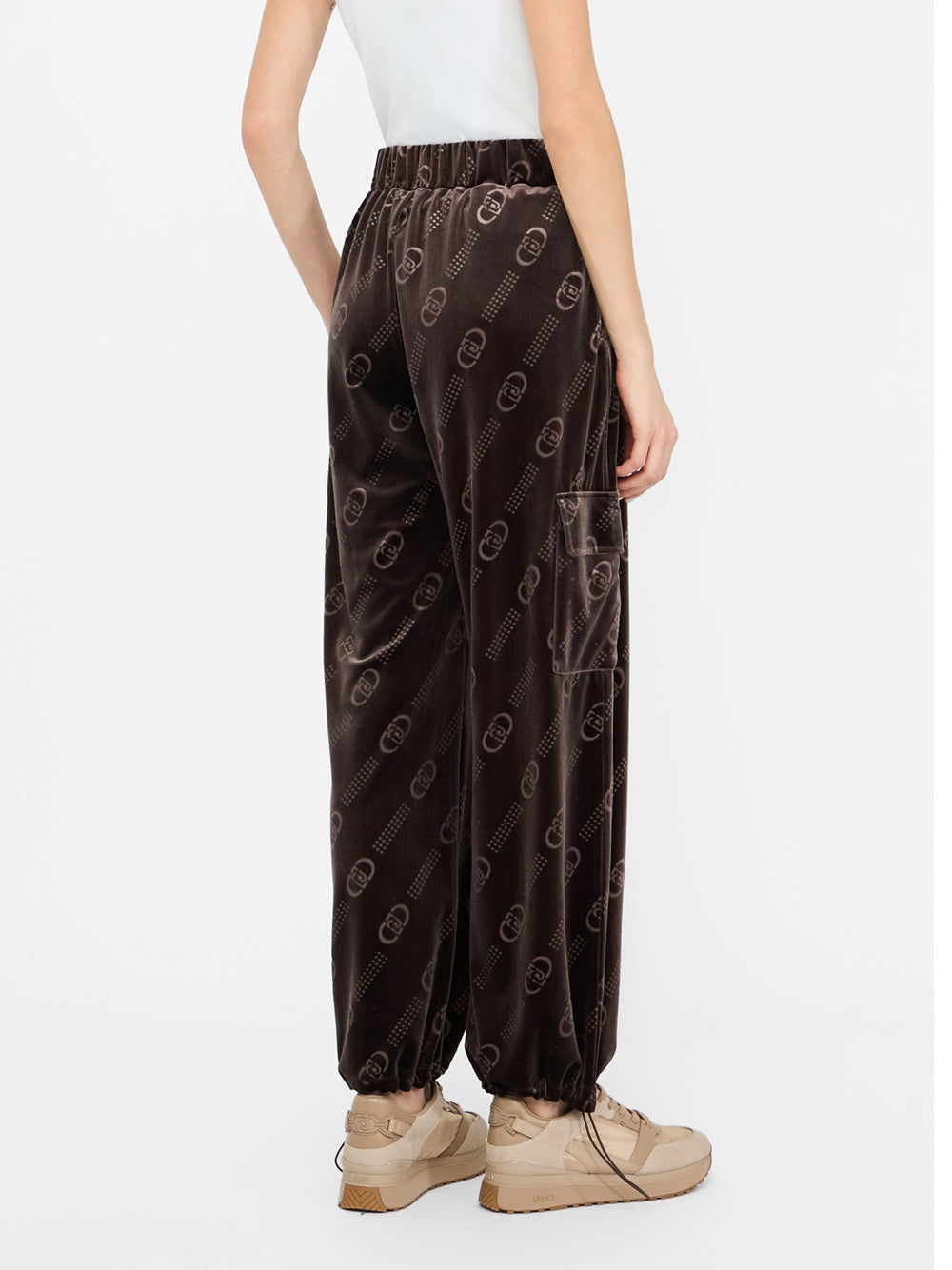 Pantalone Jogger Liu Jo da Donna - Marrone