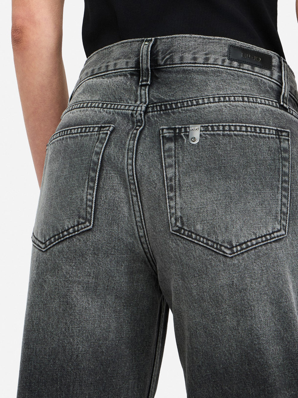 Jeans Straight Liu Jo da Donna - Nero