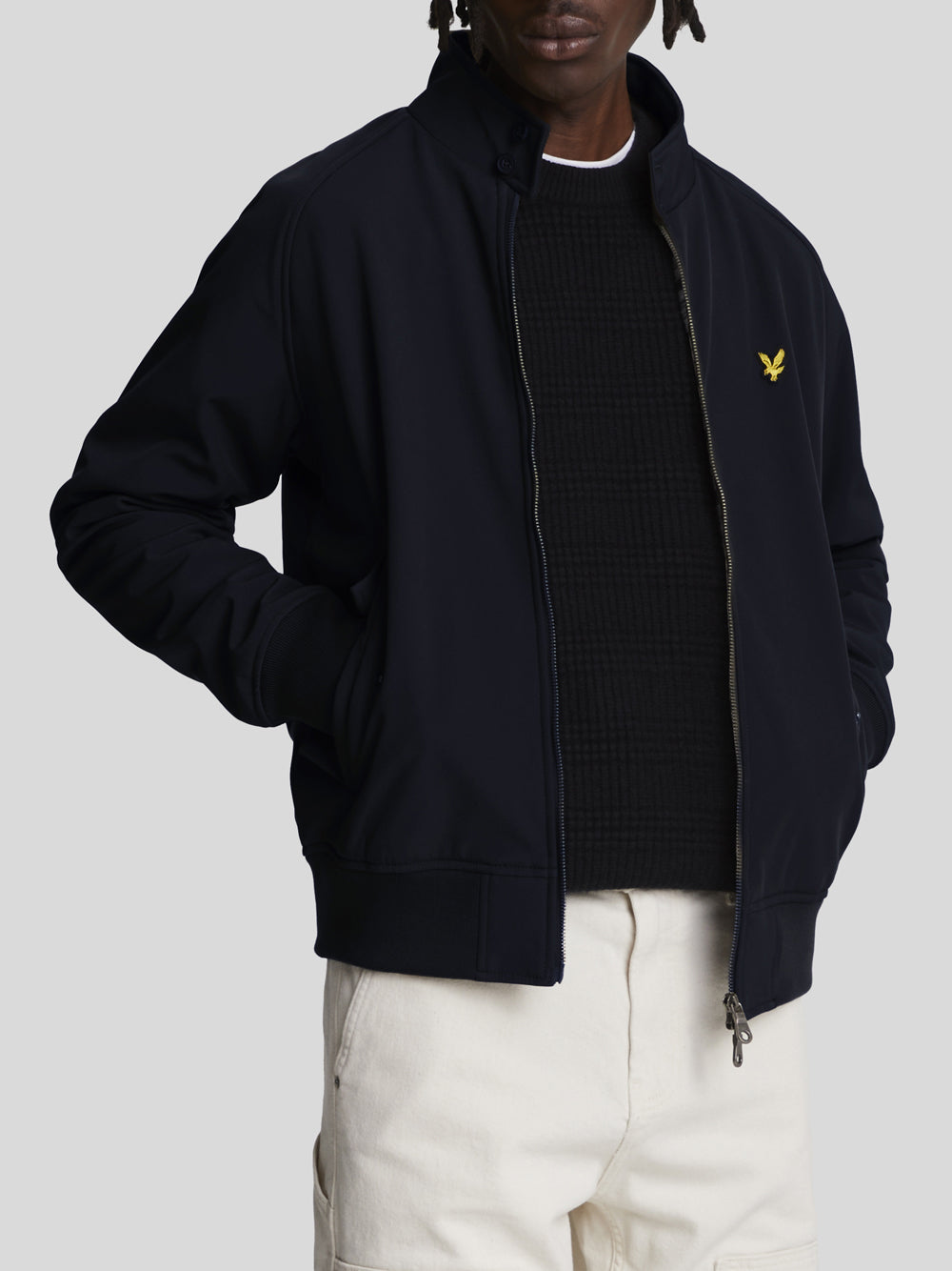 Giubbino Lyle & Scott Softshell Harrington da Uomo - Blu