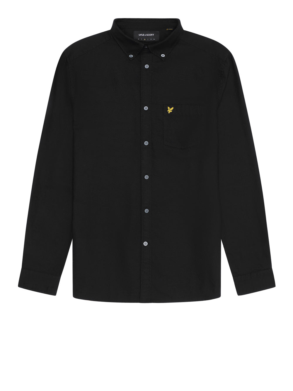 Camicia Casual Lyle & Scott Plain Oxford da Uomo - Nero