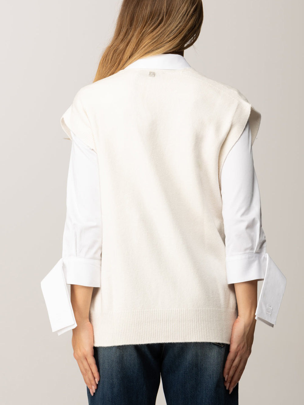 Poncho Manila Grace da Donna - Bianco