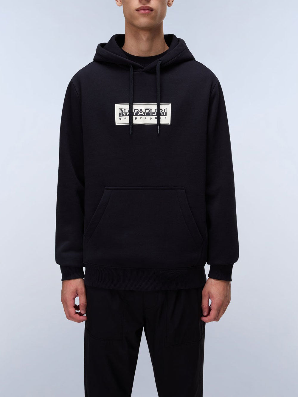 Felpa Cappuccio Napapijri da Uomo - Nero