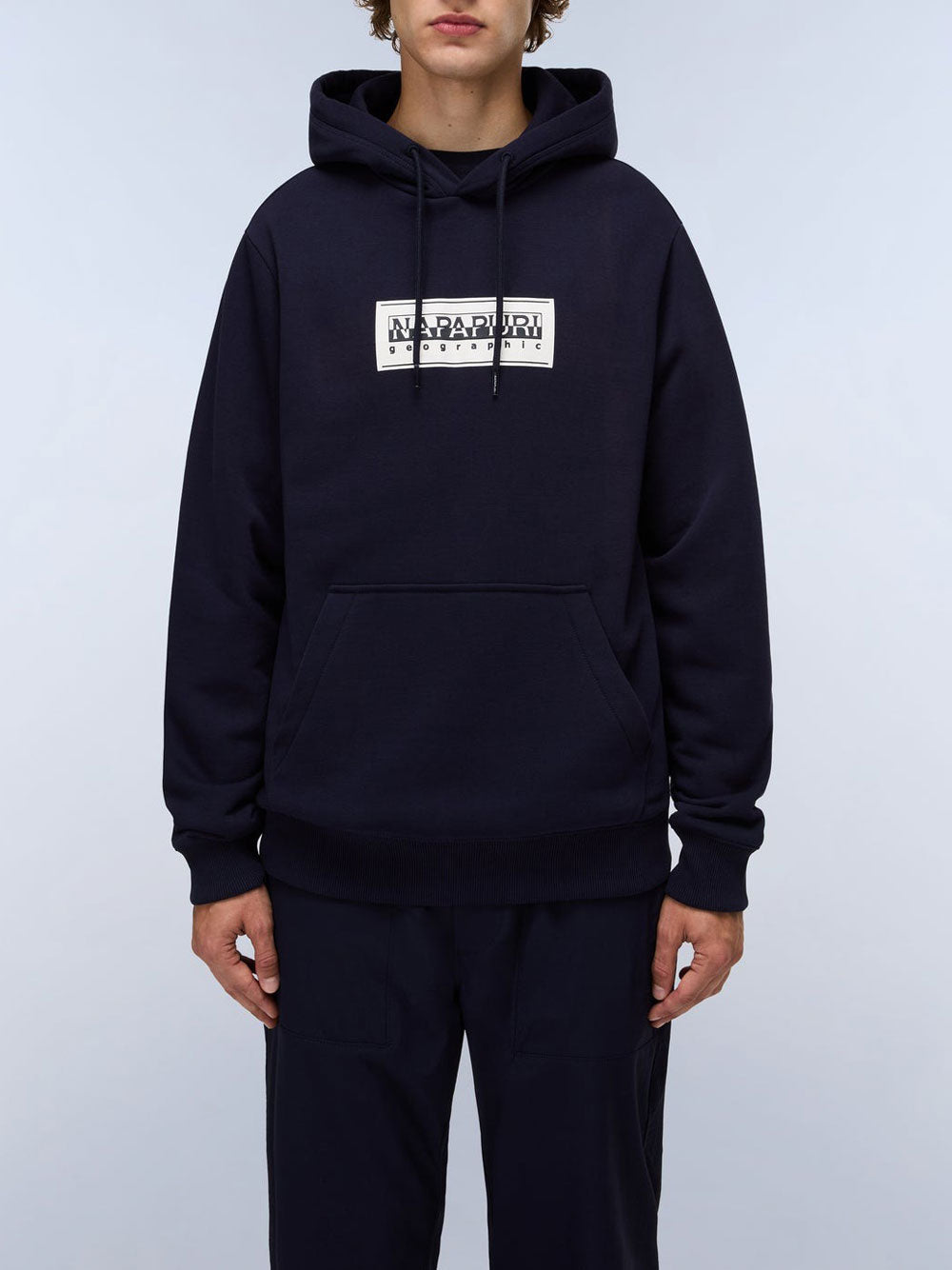 Felpa Cappuccio Napapijri da Uomo - Blu