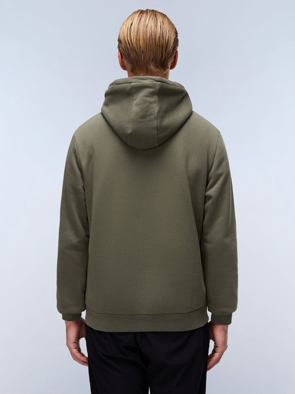 Felpa Cappuccio Napapijri Burgee da Uomo - Verde