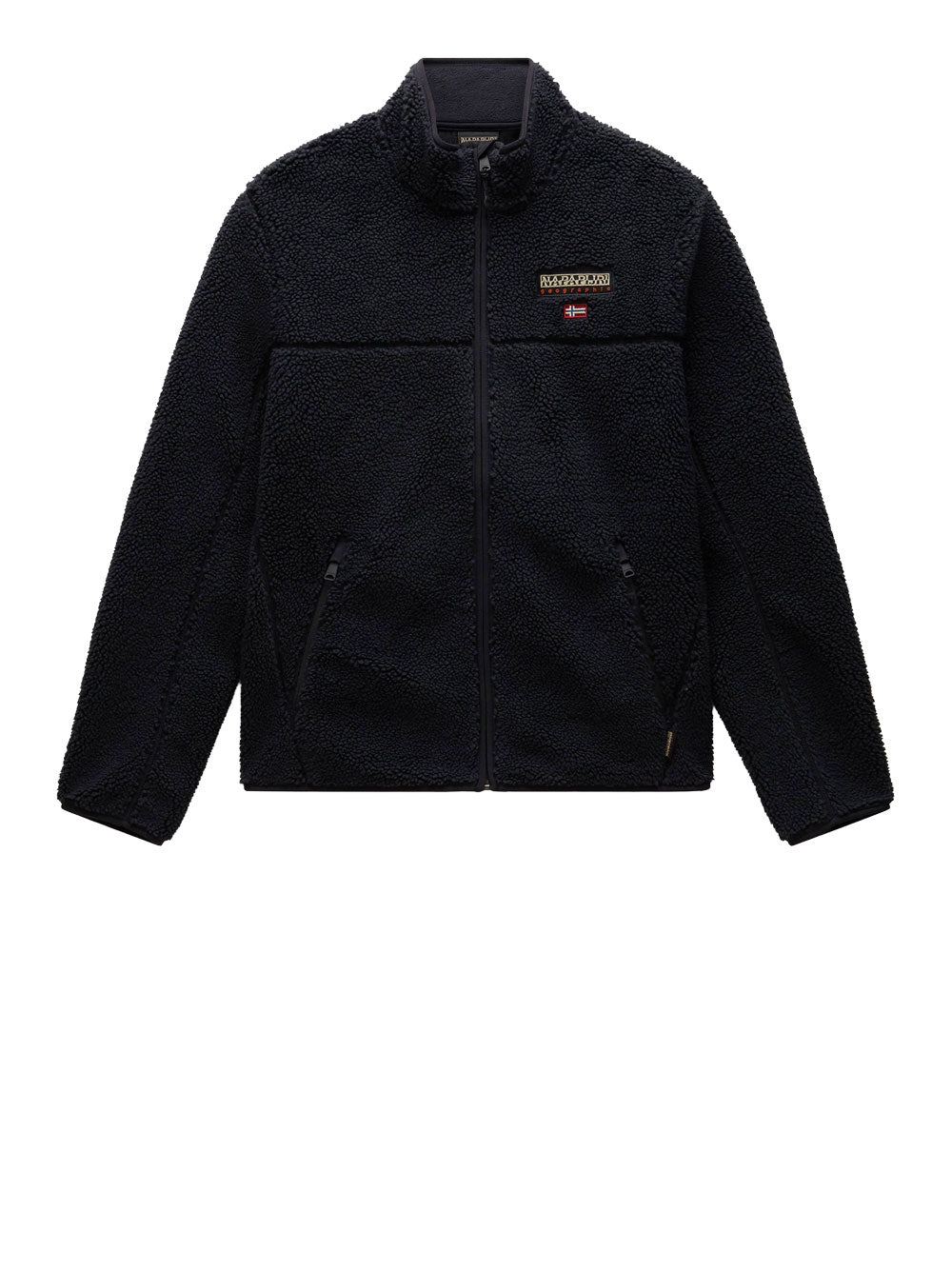 Felpa Zip Napapijri Tynik da Uomo - Nero