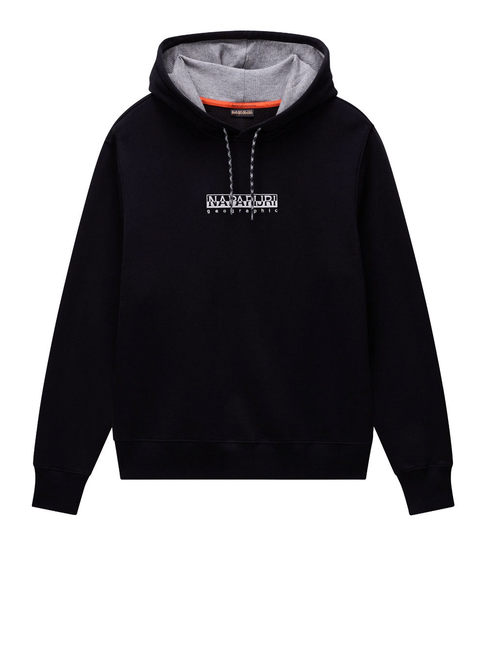Felpa Cappuccio Napapijri Fiemme da Uomo - Nero
