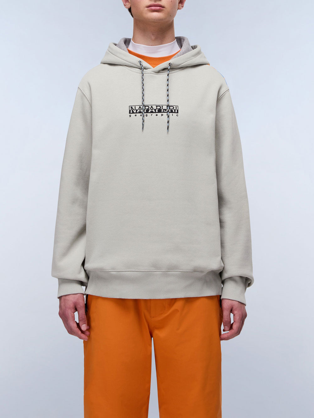Felpa Cappuccio Napapijri Fiemme da Uomo - Grigio