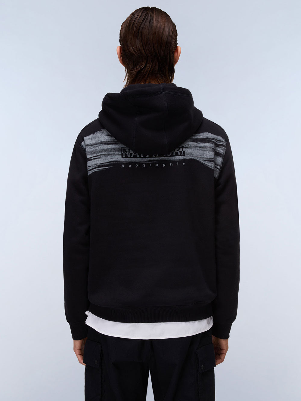 Felpa Cappuccio Napapijri da Uomo - Nero