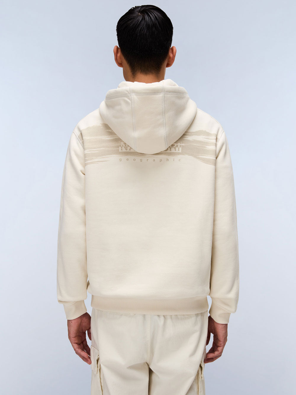 Felpa Cappuccio Napapijri da Uomo - Avorio