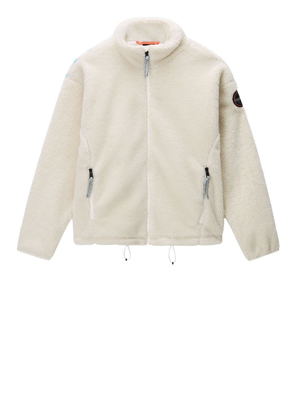 Felpa Zip Napapijri Fiemme da Uomo - Bianco