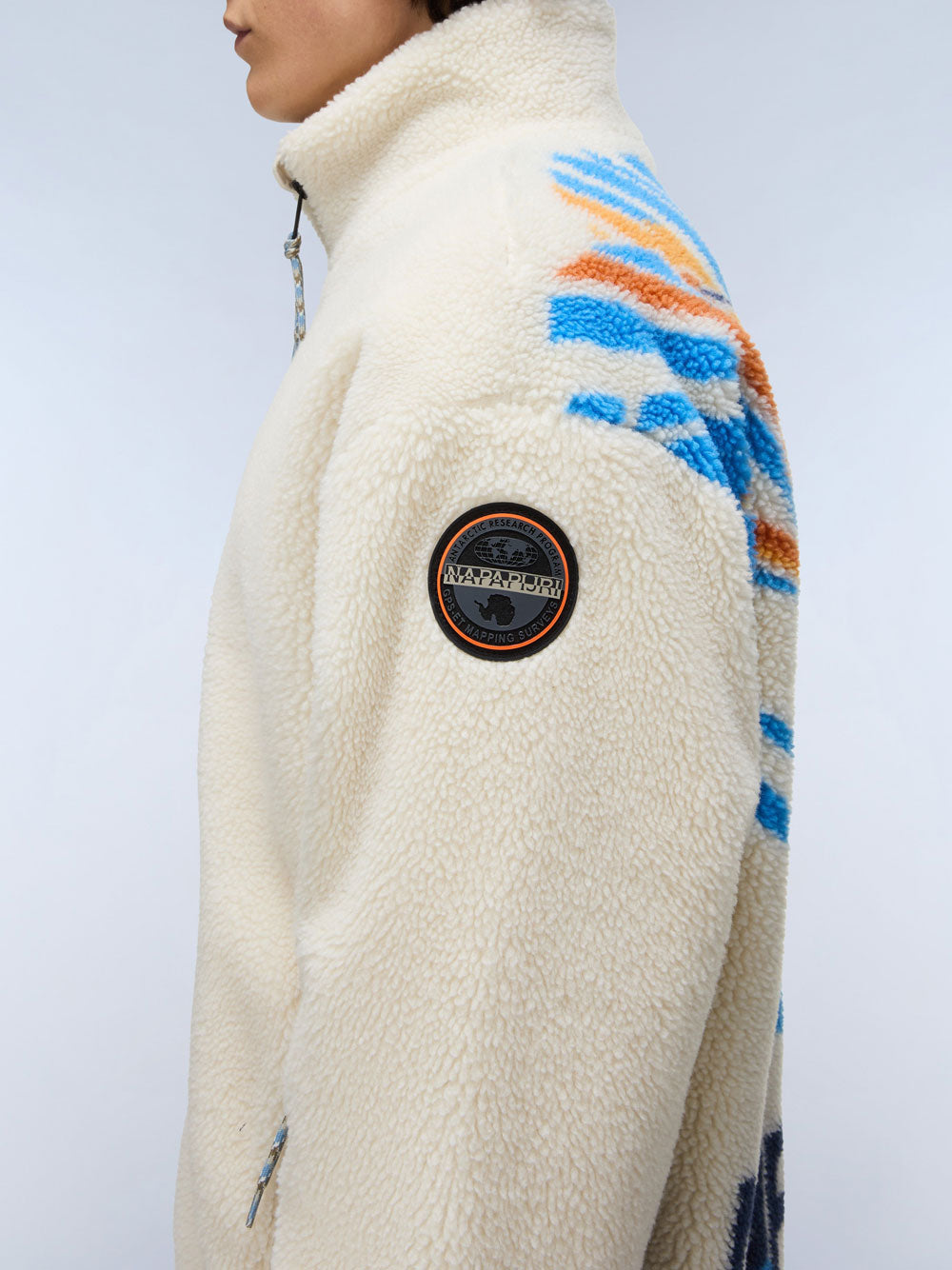 Felpa Zip Napapijri Fiemme da Uomo - Bianco