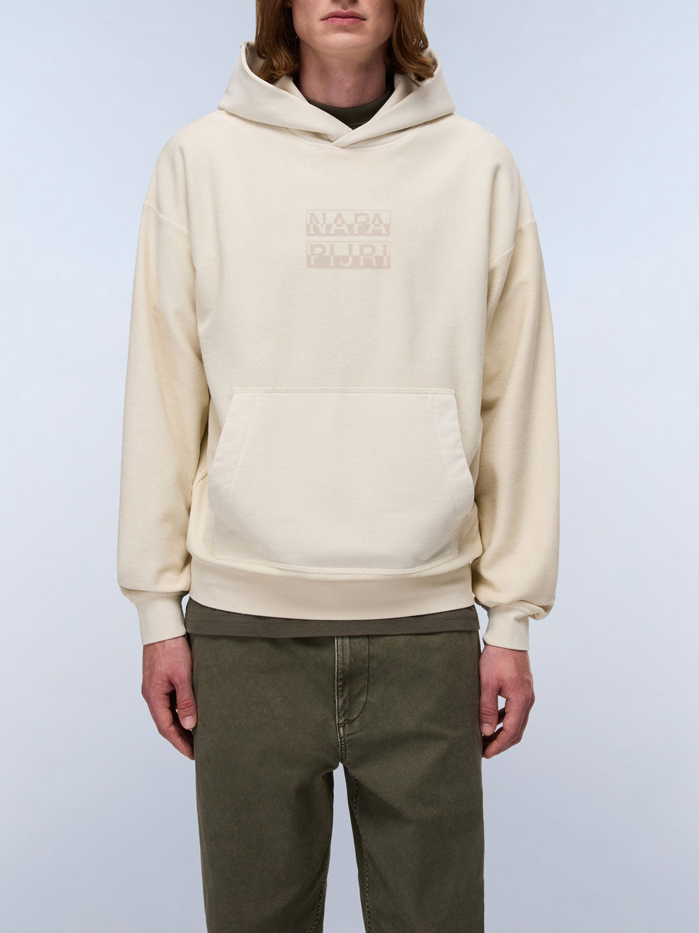 Felpa Cappuccio Napapijri Comel da Uomo - Avorio