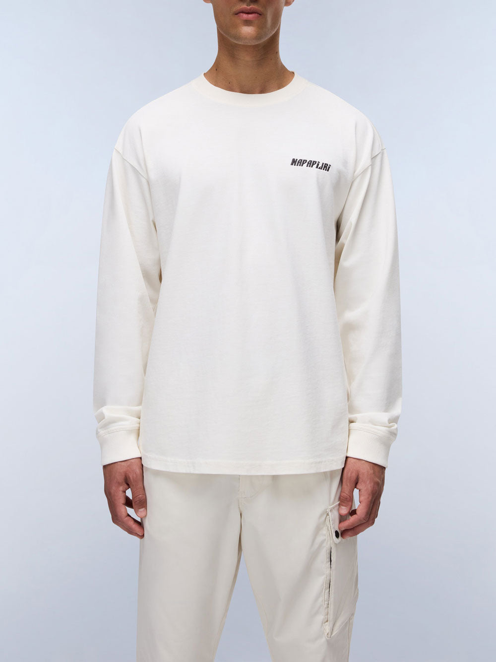 Felpa Napapijri Coldirai da Uomo - Bianco