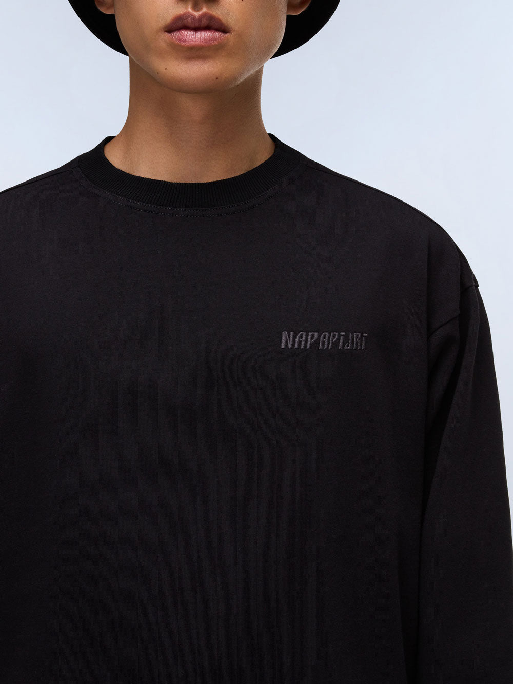 Felpa Napapijri Coldirai da Uomo - Nero
