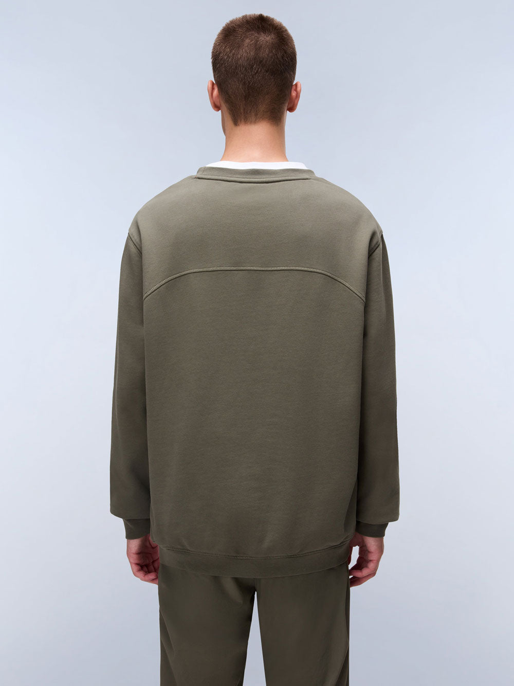 Felpa Napapijri Badge C 1 da Uomo - Verde