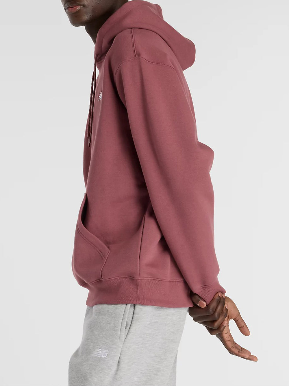 Felpa Cappuccio New Balance da Uomo - Rosa